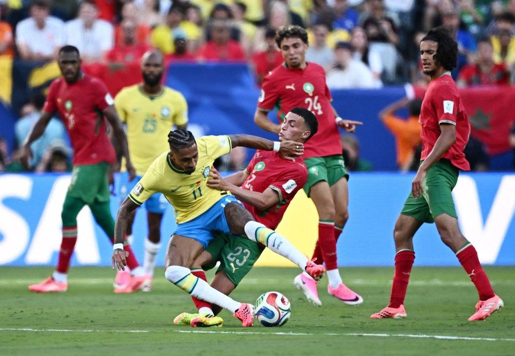 Brasil y Marruecos igualaron 1-1 en la primera fecha del grupo C en el Mundial