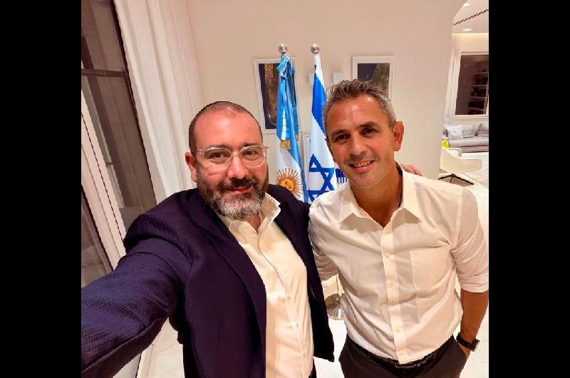 El embajador argentino en Israel recibioacute a Martiacuten Menem en su primera visita