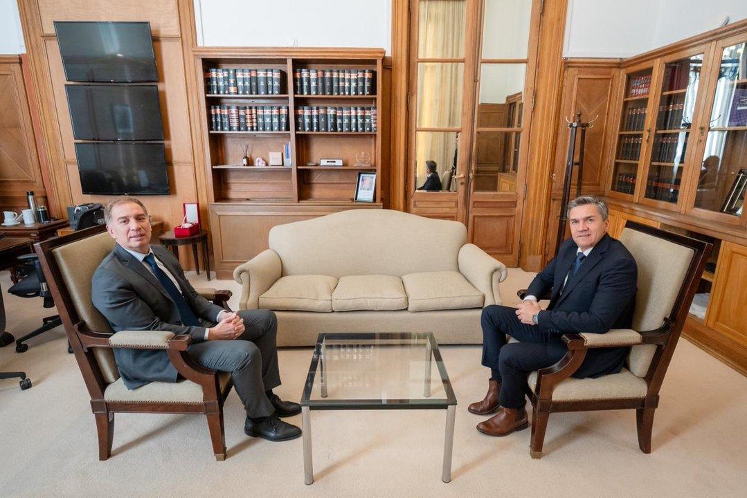 Santilli recibioacute a Zdero para avanzar con la reforma electoral
