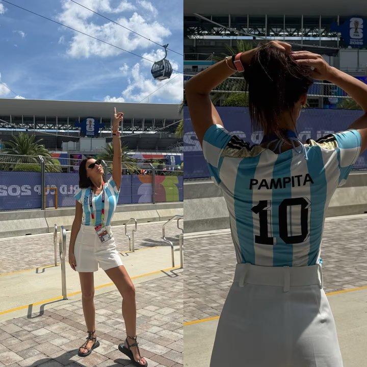 De Pampita a Sofiacutea Jujuy- los famosos que ya estaacuten en Kansas City para ver el debut de Argentina
