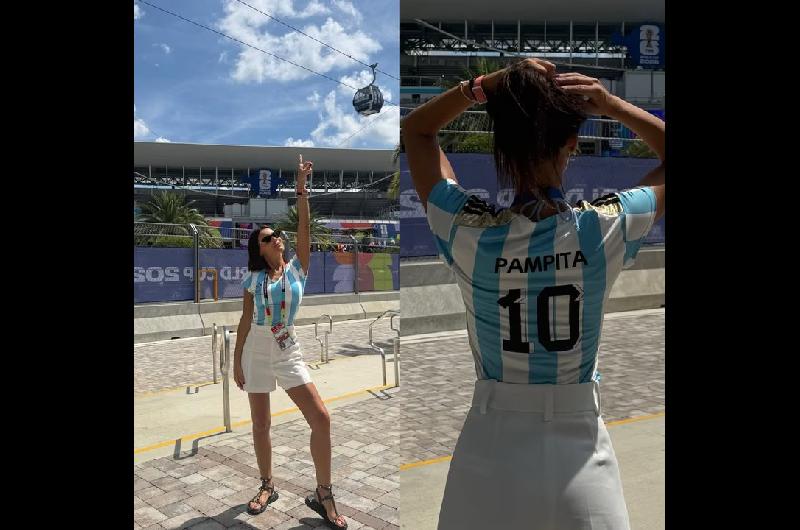 De Pampita a Sofiacutea Jujuy- los famosos que ya estaacuten en Kansas City para ver el debut de Argentina
