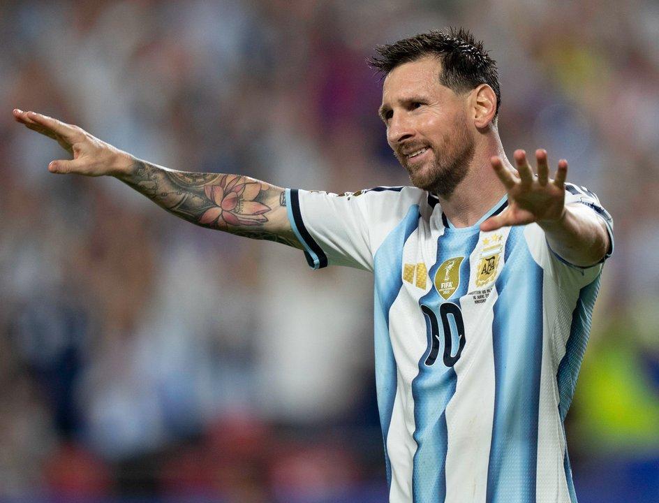 Fotogaleriacutea- las mejores fotos de la goleada de Argentina ante Argelia en el Mundial