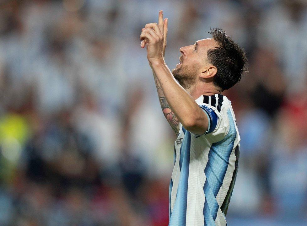 Con Messi como bandera la Seleccioacuten argentina demostroacute que sigue con hambre de gloria