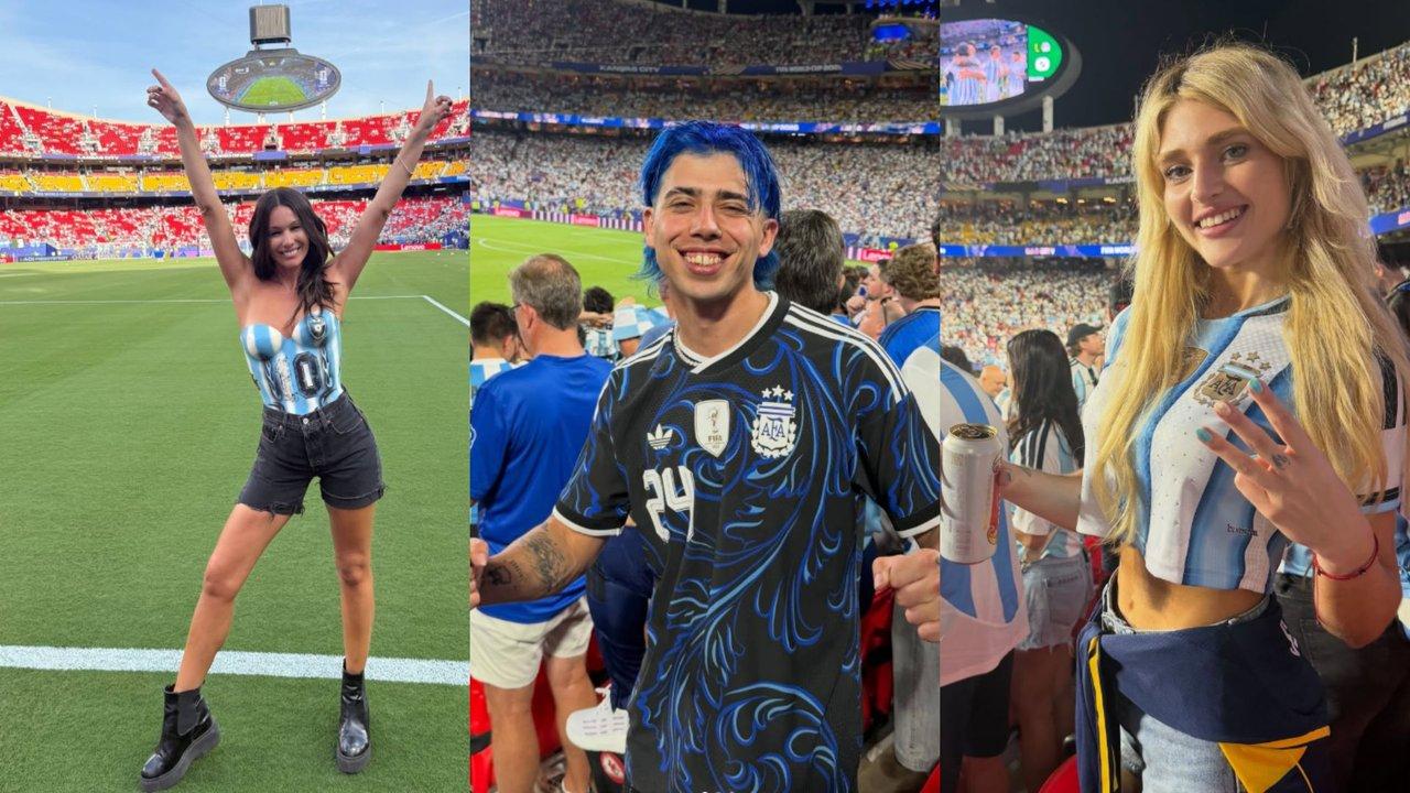 Pampita Duki y Luck Ra- coacutemo reaccionaron los famosos al triunfo de Argentina sobre Argelia