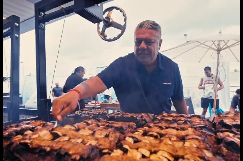 La Seleccioacuten Argentina disfrutoacute de un nuevo asado en Kansas City