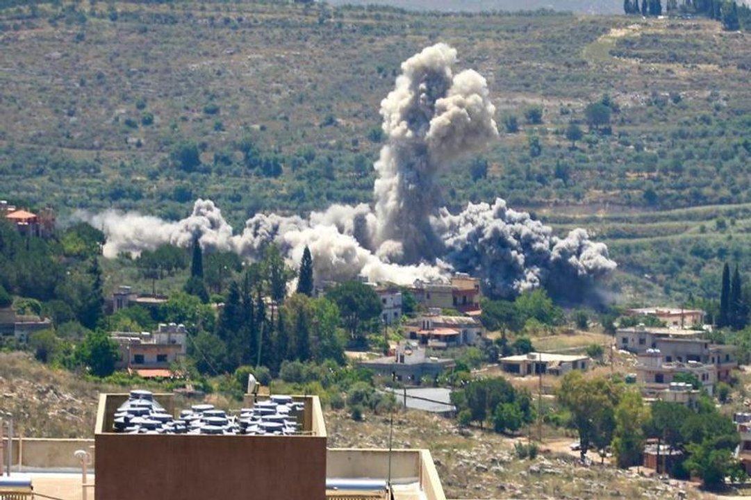 Israel lanza ataques aeacutereos contra sur de Liacutebano y un dron sobrevuela suburbios de Beirut