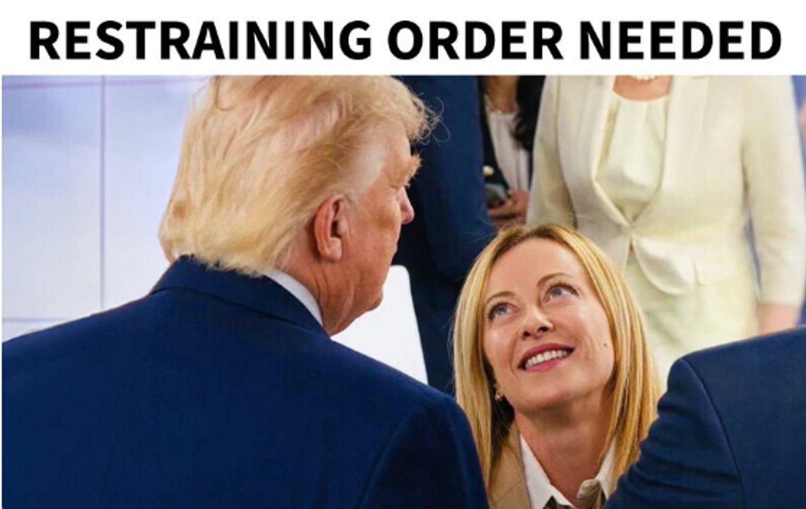 Trump se burla de Meloni y pide una ldquoperimetral