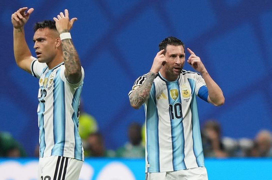 ldquoLeo se lo merecerdquo- Lautaro Martiacutenez sobre el triunfo ante Egipto 