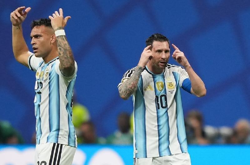 ldquoLeo se lo merecerdquo- Lautaro Martiacutenez sobre el triunfo ante Egipto 