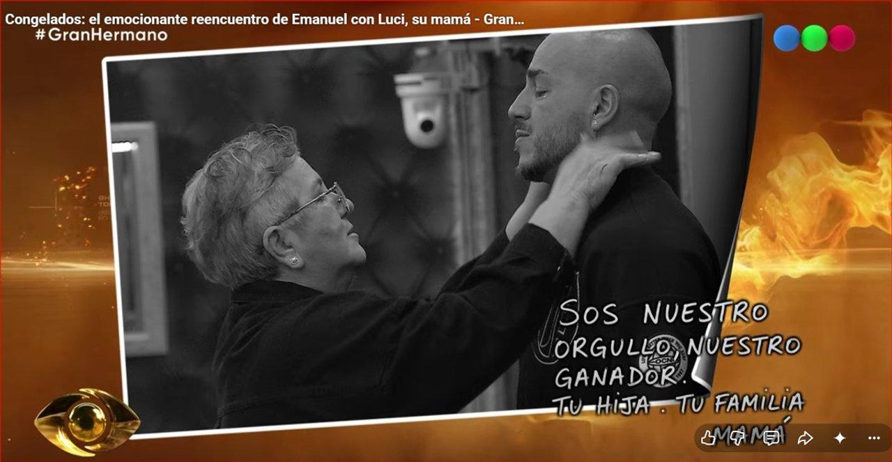 Gran Hermano vivioacute uno de sus momentos maacutes emotivos- Luci la mamaacute de Emanuel entroacute en Congelados y lo hizo llorar