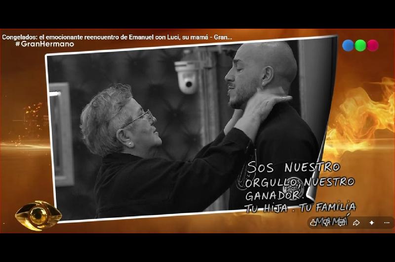Gran Hermano vivioacute uno de sus momentos maacutes emotivos- Luci la mamaacute de Emanuel entroacute en Congelados y lo hizo llorar