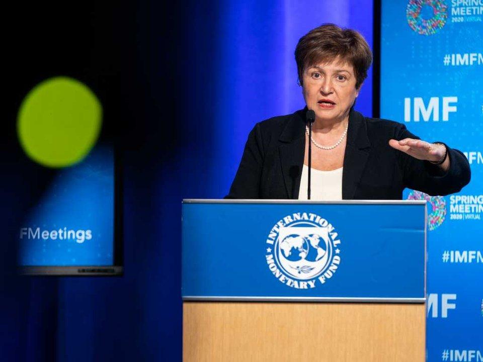 El FMI confirmoacute su previsioacuten de crecimiento de 35-en-porciento- para 2026
