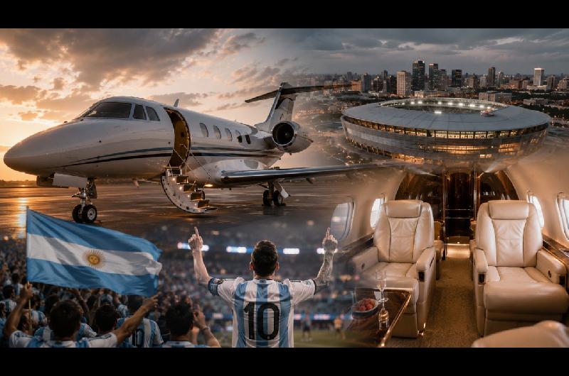 Lujo total- asiacute es el jet privado de USD 53000 que lleva hinchas argentinos desde Miami hasta Kansas City para alentar a la Seleccioacuten ante Suiza