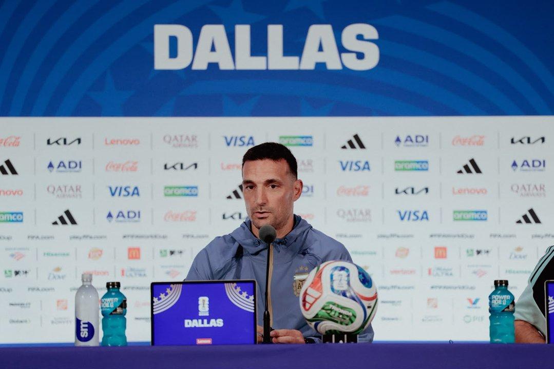 Lionel Scaloni en la previa a los cuartos de final- ldquoJugaremos muy parecido al partido pasadordquo