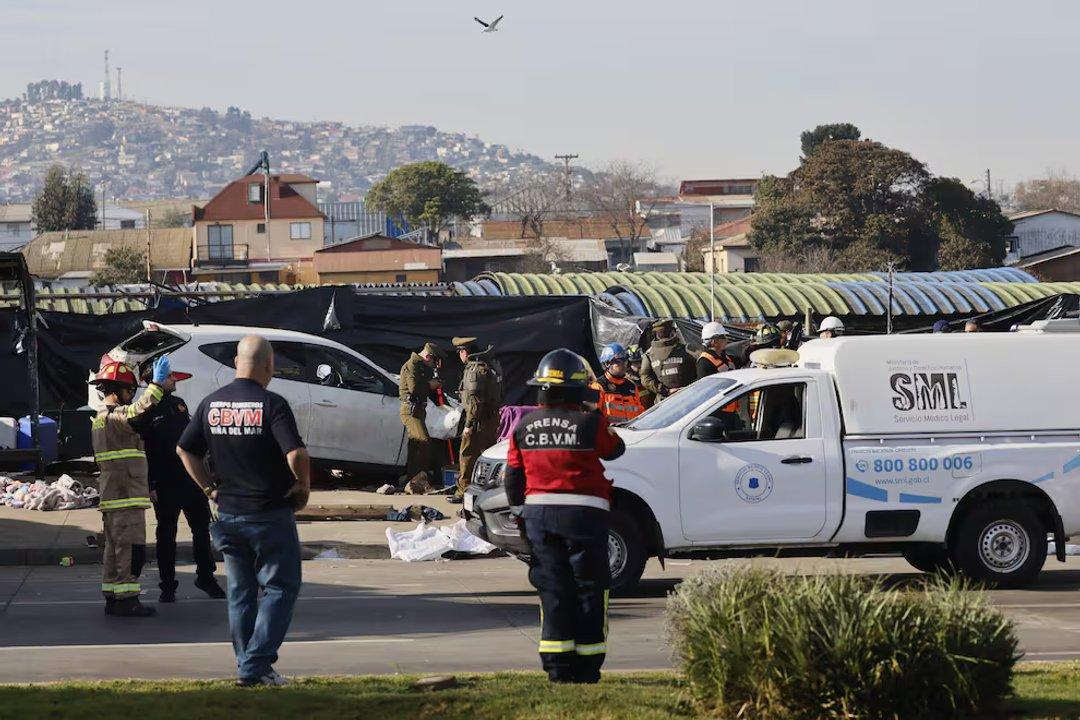 Tragedia en Vintildea del Mar- un militar chileno atropelloacute y matoacute a seis personas