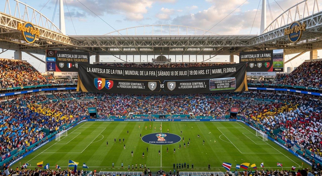 Partido por el tercer puesto del Mundial 2026- cuaacutendo es horario y en queacute estadio se jugaraacute