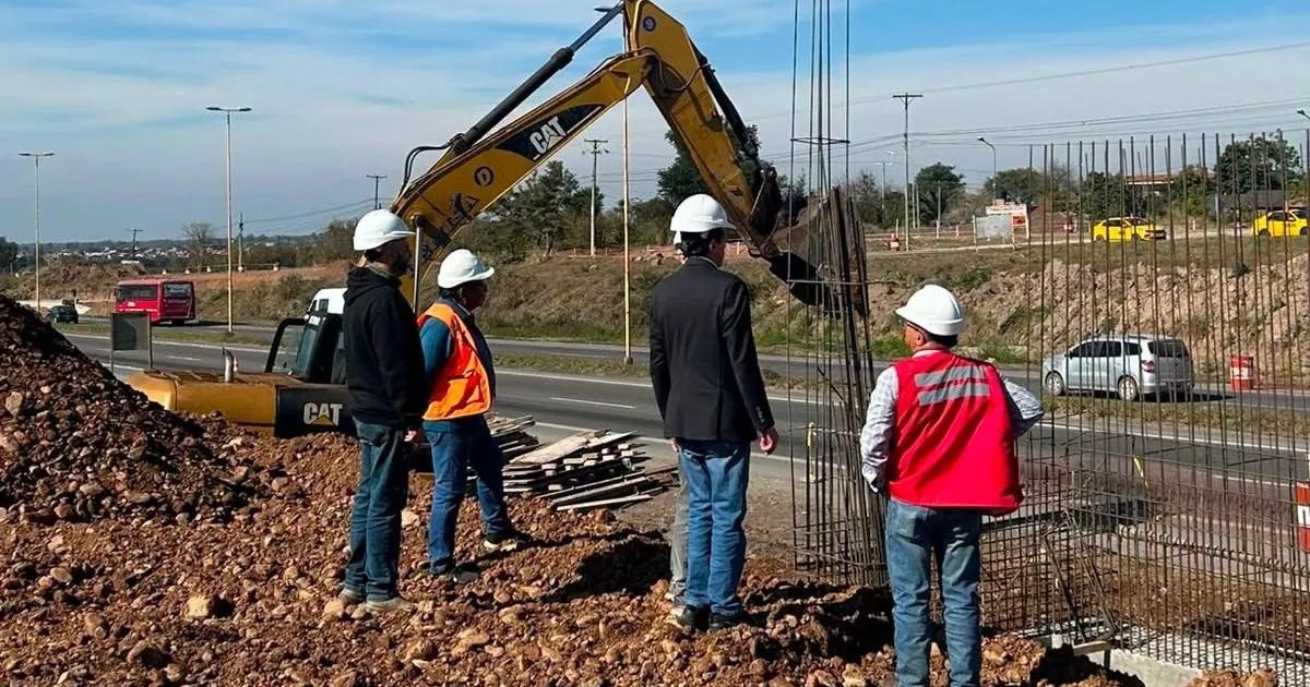 Sadir ponderoacute avances de obra del nuevo puente sobre ruta nacional 66 