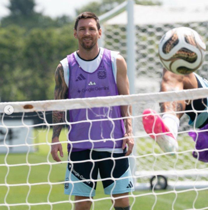 El mensaje de Messi tras el uacuteltimo entrenamiento de la Seleccioacuten argentina en Kansas City