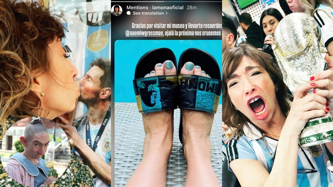 La actriz de Hollywood que alentoacute por Argentina y es fan de la Mona Gimeacutenez- ldquoMe beso con Messi
