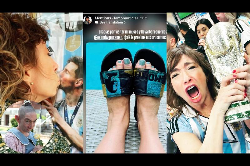 La actriz de Hollywood que alentoacute por Argentina y es fan de la Mona Gimeacutenez- ldquoMe beso con Messi