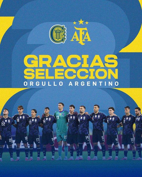 Rosario Central borroacute a Messi en un posteo para la Seleccioacuten y fue destrozado en las redes