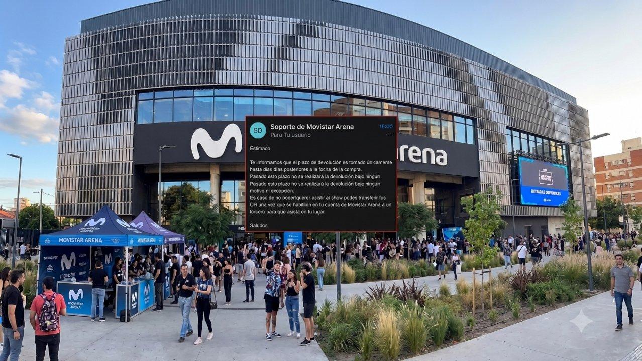 Escaacutendalo por Rosaliacutea- denuncian que Movistar Arena no devuelve las entradas y crecen los reclamos