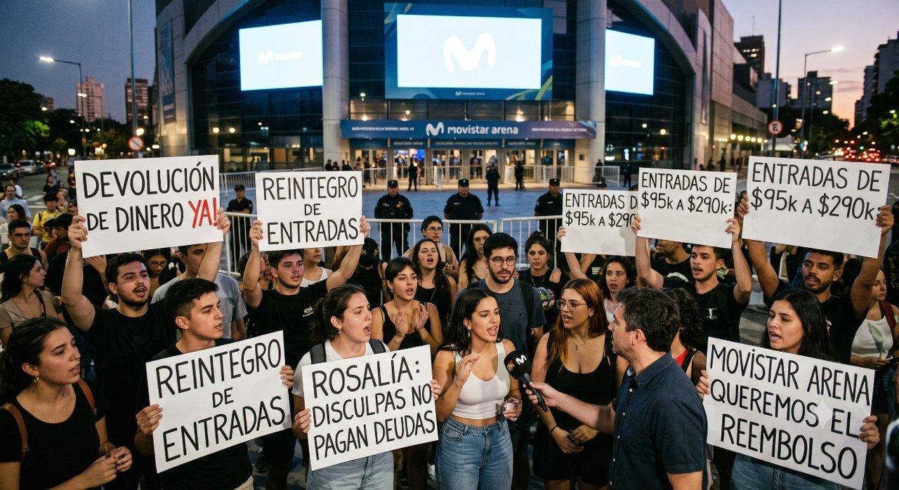 Malestar con Rosaliacutea- cuaacutento cuestan las entradas que estaacute devolviendo la gente para el Movistar Arena
