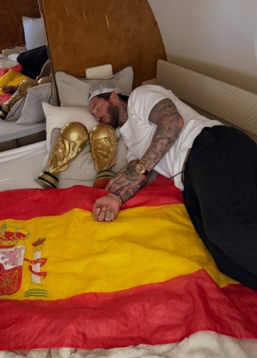 iquestBurla a Messi La publicacioacuten de Sergio Ramos tras el Mundial de Espantildea
