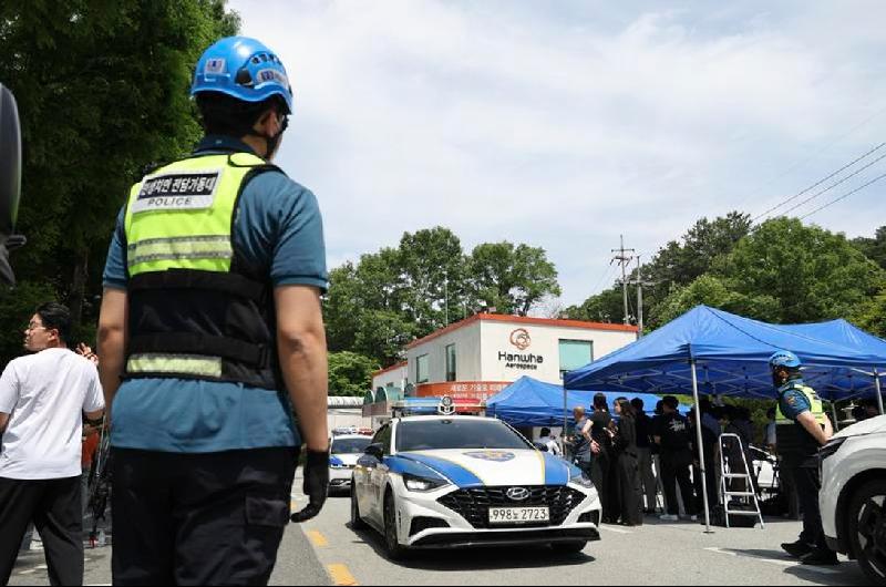 Fuga de foacutesforo blanco en la base K-55 de Corea del Sur- evacuacutean zonas cercanas por alerta de emergencia