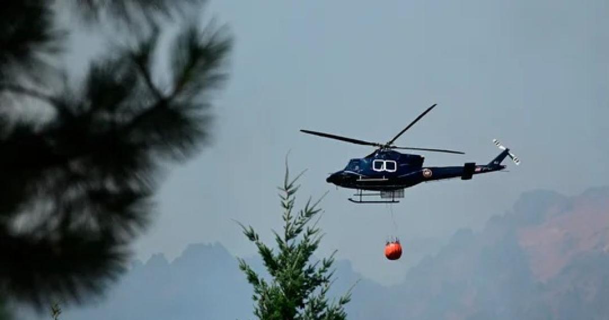  7 muertos al caer un helicoacuteptero de control de incendios forestales