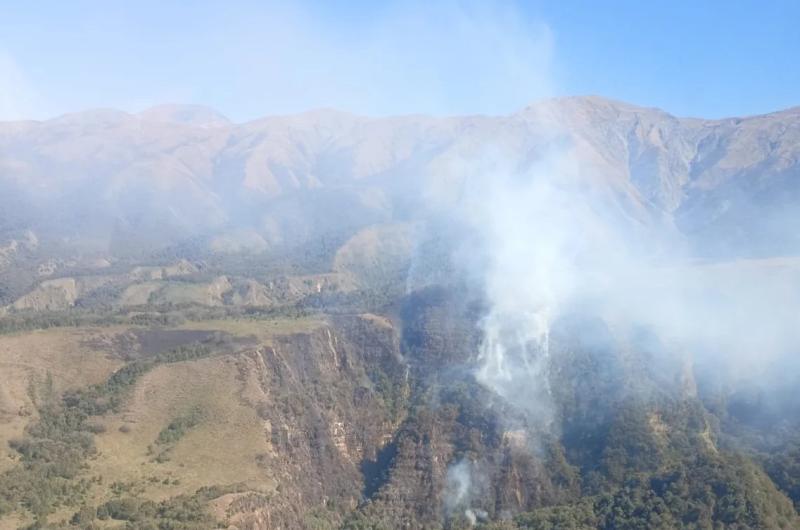 Los brigadistas contuvieron el incendio forestal en Tiraxi Chico