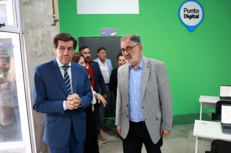 Sadir encabezoacute la reapertura del Punto Digital en Punta Diamante