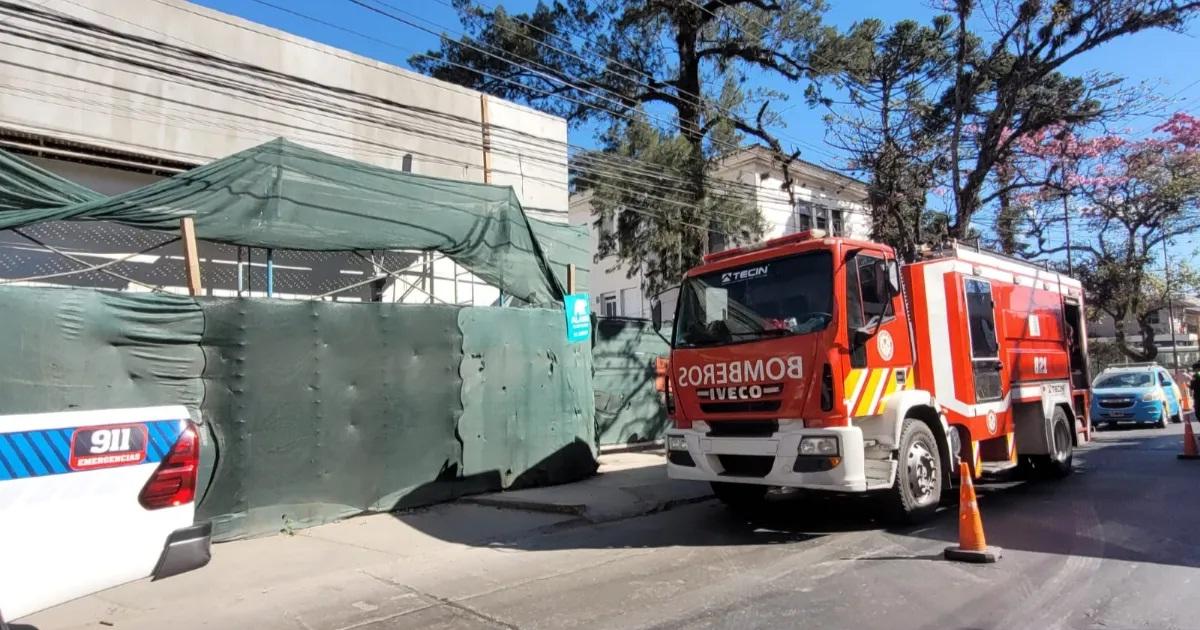  Principio de incendio en la obra del nuevo quiroacutefano