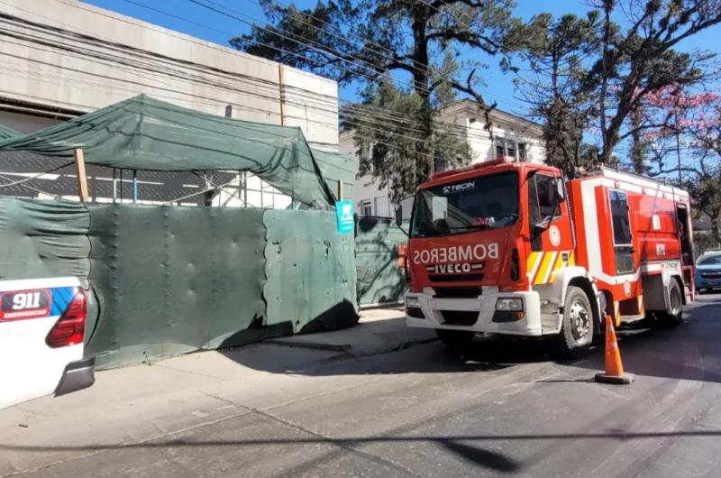  Principio de incendio en la obra del nuevo quiroacutefano