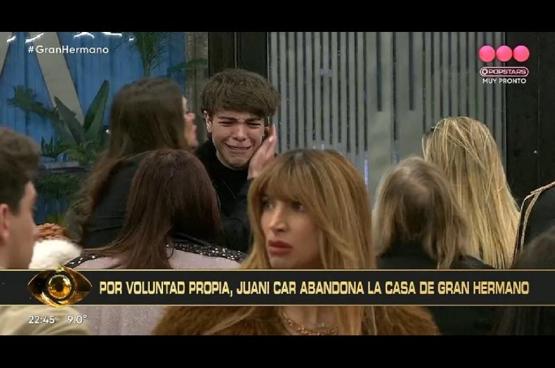 Momento desgarrador en Gran Hermano- Juanicar abandonoacute la casa por un problema de salud de su mamaacute