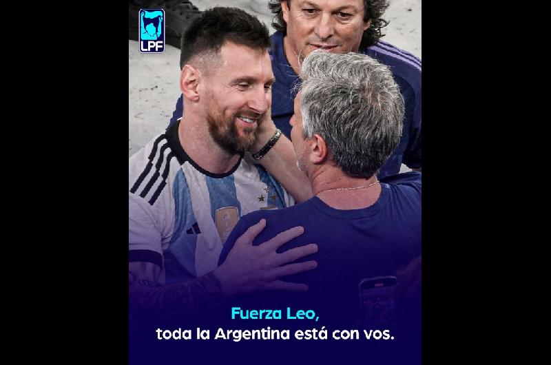 La Liga Profesional despidioacute a Jorge Messi y acompantildeoacute a Lionel tras la muerte de su padre