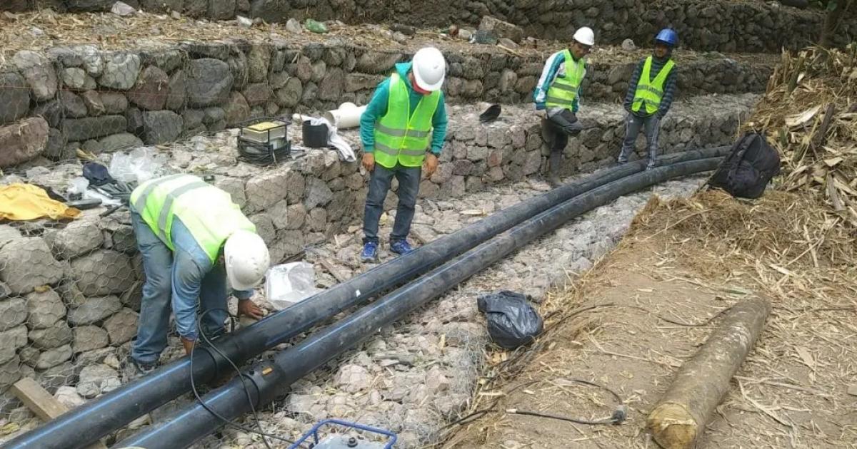 Histoacuterico convenio de Agua Potable para la obra del colector cloacal Alto Comedero-Palpalaacute