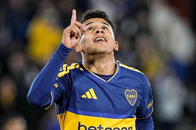 A lo Tevez- el particular baile de Leonel Flores y Merentiel tras el gol del juvenil de Boca