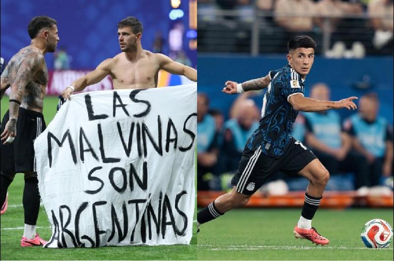 La historia detraacutes de la bandera de Malvinas ante Inglaterra- la confesioacuten de Thiago Almada