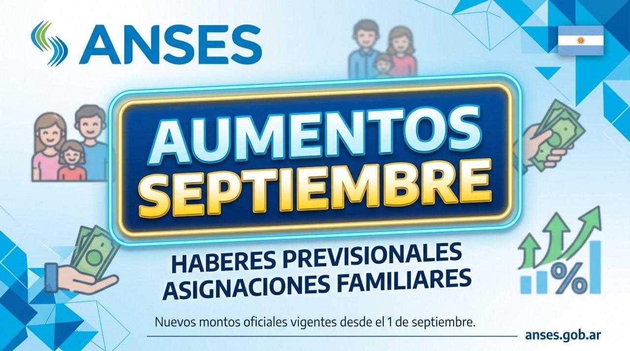 Jubilaciones AUH y prestaciones de ANSES- cuaacutento aumentan en septiembre de 2026