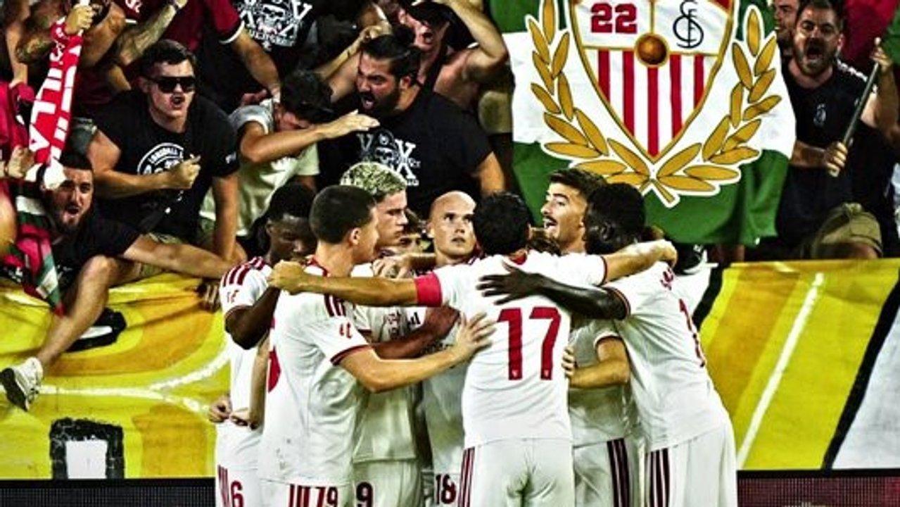 Sevilla y Alaveacutes festejaron en el arranque de La Liga espantildeola