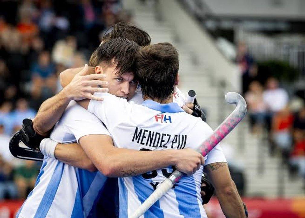 Los Leones golearon 7-1 a Nueva Zelanda y avanzaron a la segunda fase del Mundial de hockey
