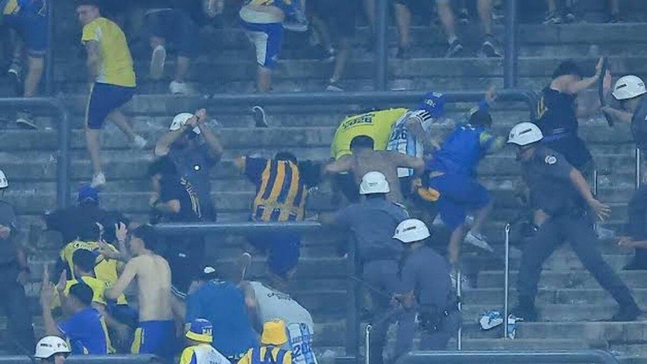 De la cancha al juzgado- nueve detenidos por los enfrentamientos tras el partido entre Rosario Central y Corinthians