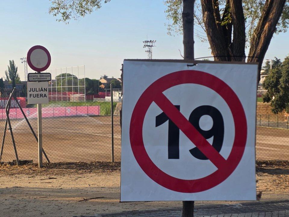 Aparecieron carteles contra Juliaacuten Aacutelvarez en la praacutectica del Atleacutetico de Madrid