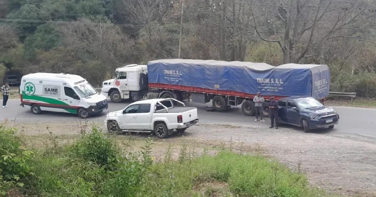 Choque en cadena en ruta 56 de Alto La Vintildea
