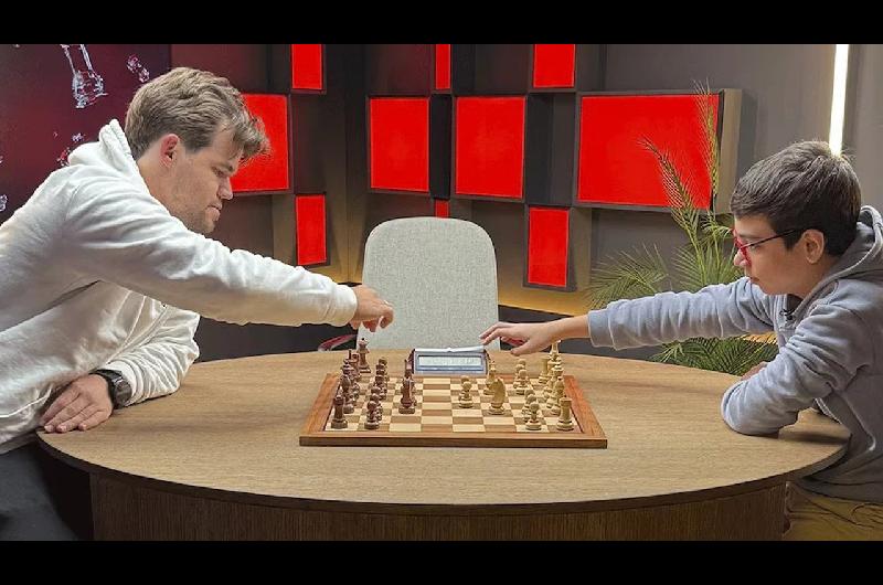 Hazantildea argentina- a sus 12 antildeos Faustino Oro le ganoacute una partida al nuacutemero uno del mundo Magnus Carlsen