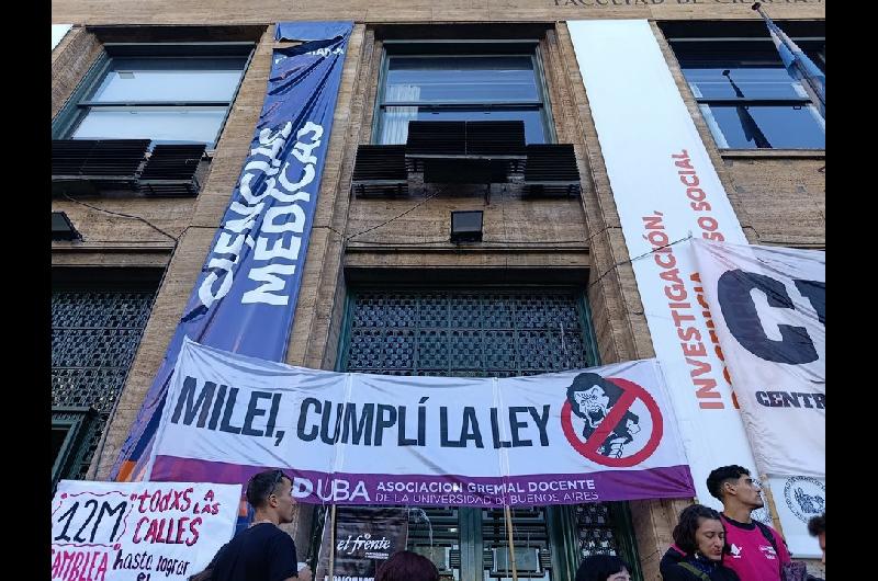 Nuevo paro universitario por 48 horas en reclamo del cumplimiento de la Ley de Financiamiento