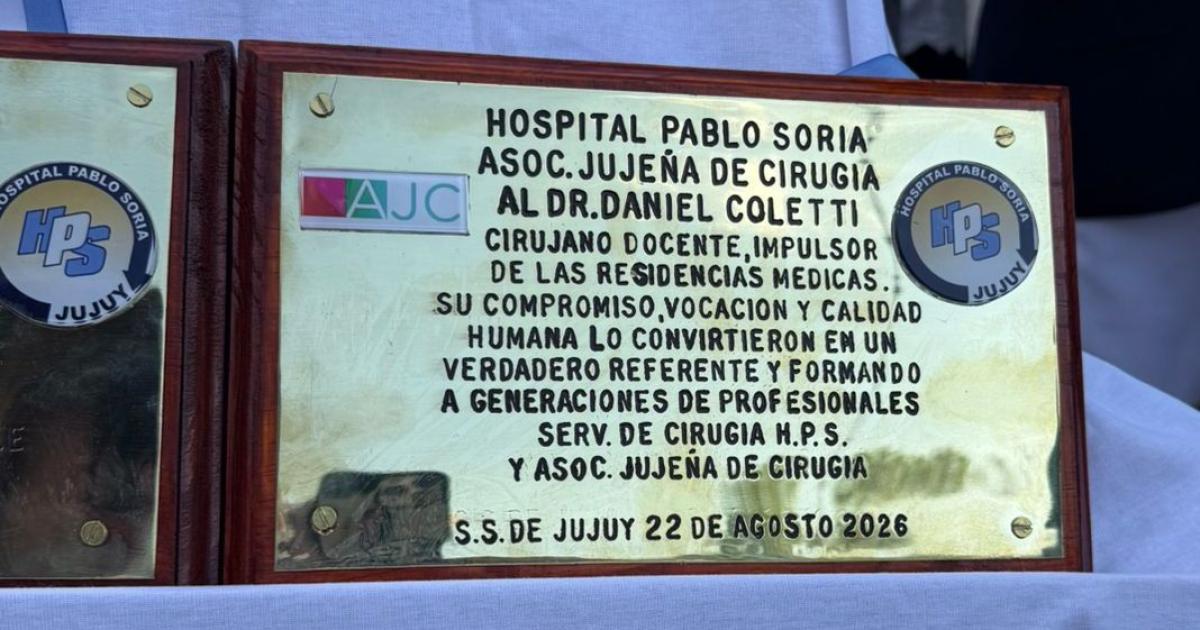 Homenaje a los Dres Coletti y Sivila Sosa