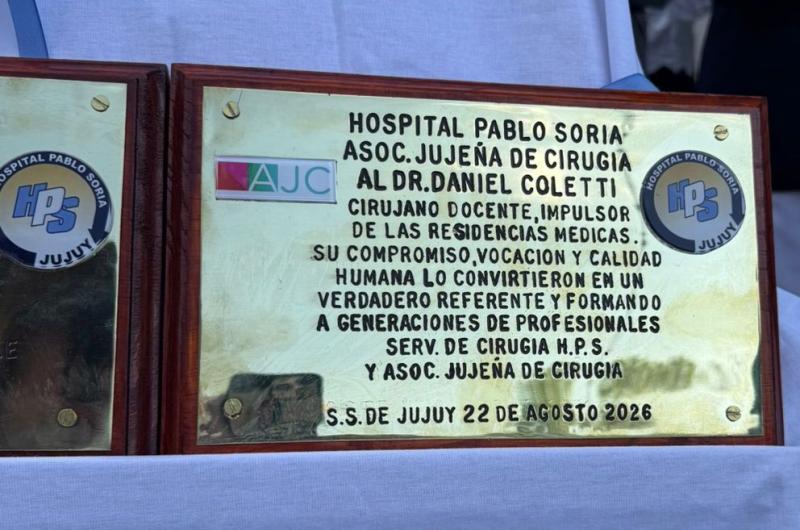 Homenaje a los Dres Coletti y Sivila Sosa