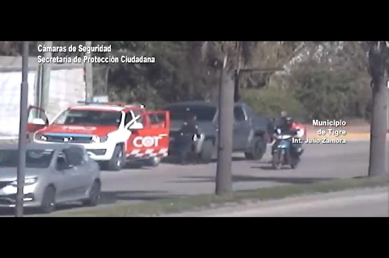 Video- asiacute fue la detencioacuten de Callejero Fino en Tigre por circular sin patente y con un arma
